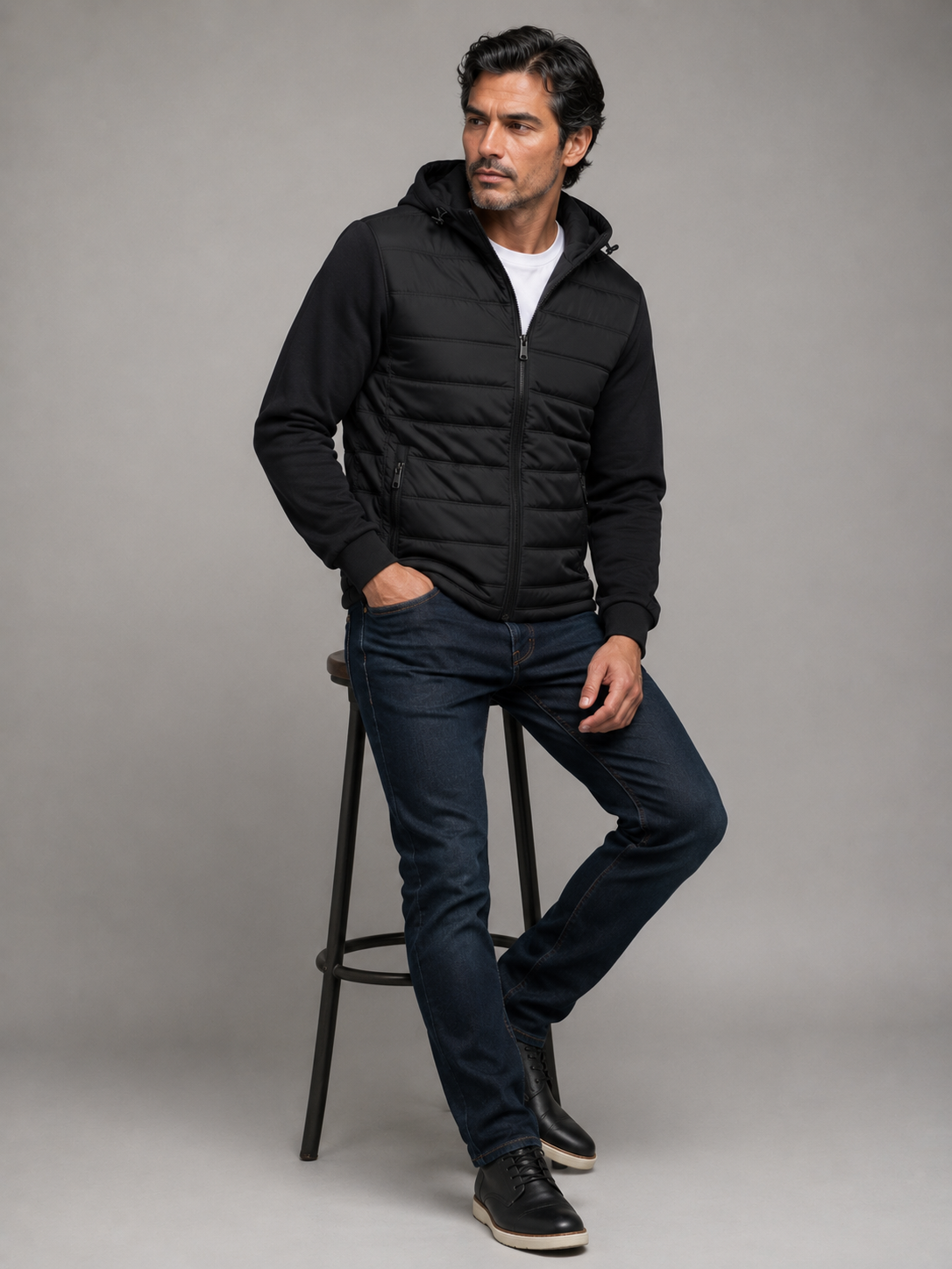 Chaqueta hombre unicolor - Imagen 4