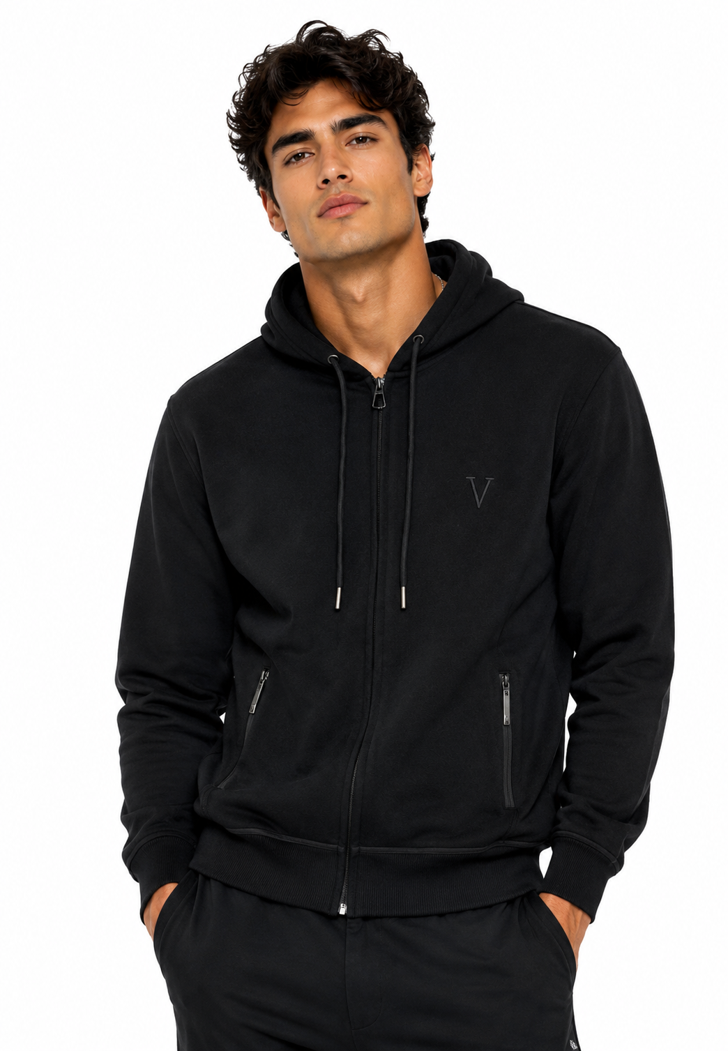 Saco hombre manga larga unicolor