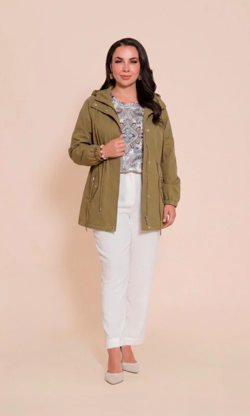 Chaqueta mujer unicolor