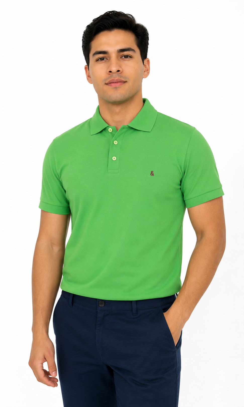 Camiseta hombre manga corta unicolor - Imagen 4