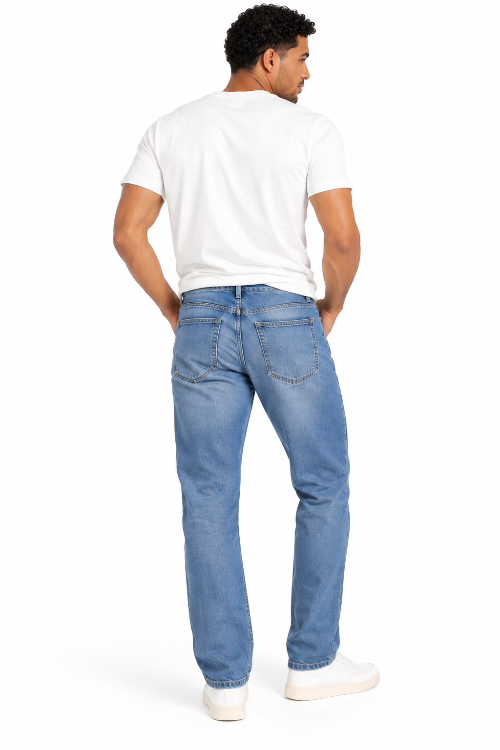 Pantalón Jean para Hombre de Corte Recto (Straight Fit) - Imagen 3
