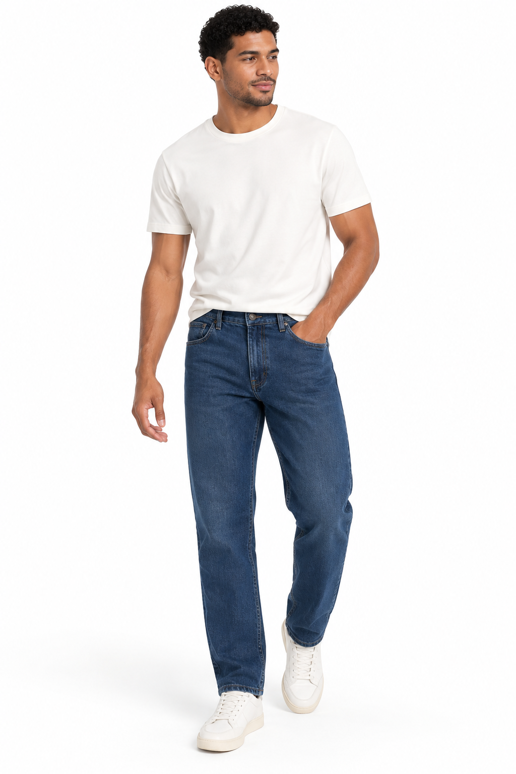 Pantalón Jean para Hombre de Corte Recto (Straight Fit) - Imagen 5