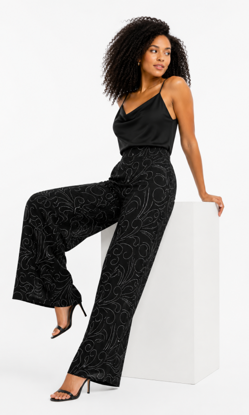 Pantalón mujer estampada