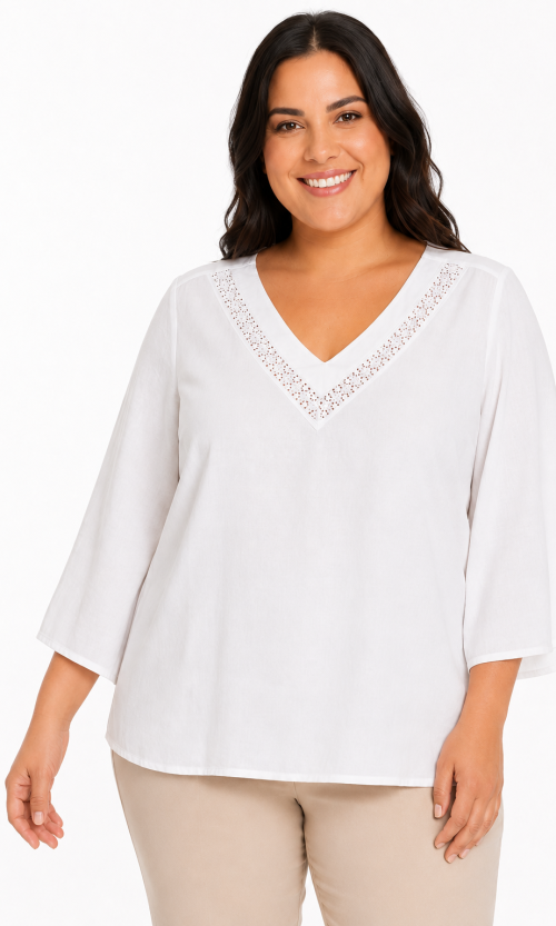 Blusa para mujer plus size formal