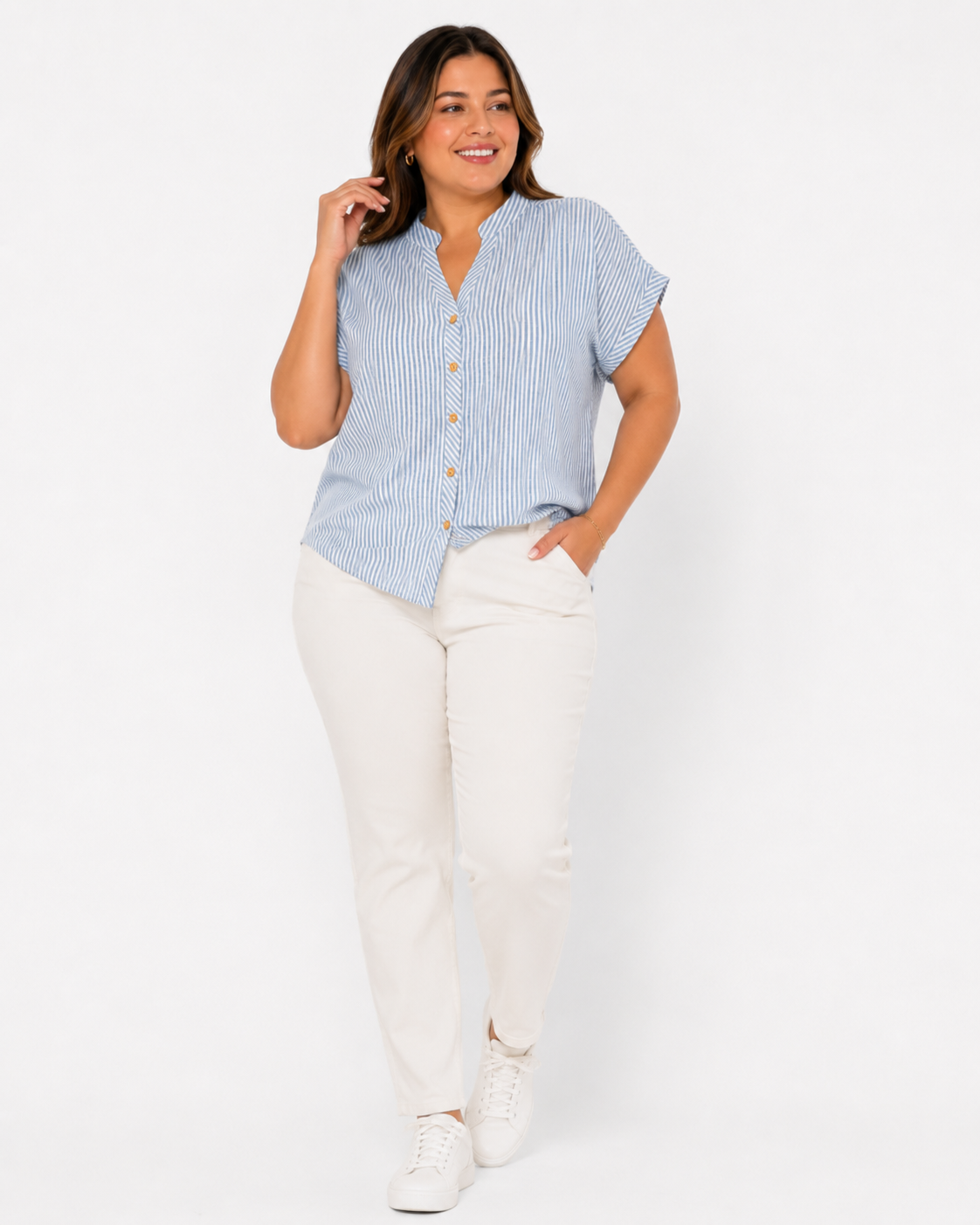 Blusa para mujer plus size casual - Imagen 2