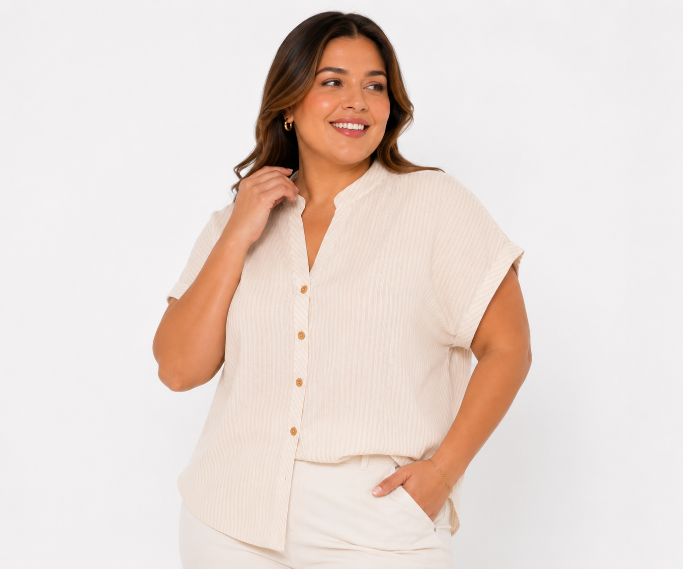 Blusa para mujer plus size casual - Imagen 4