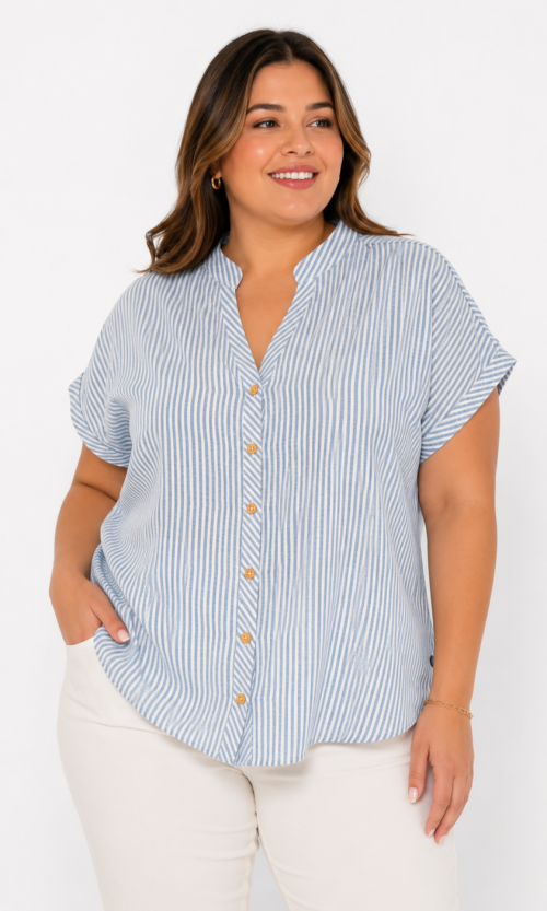 Blusa para mujer plus size casual