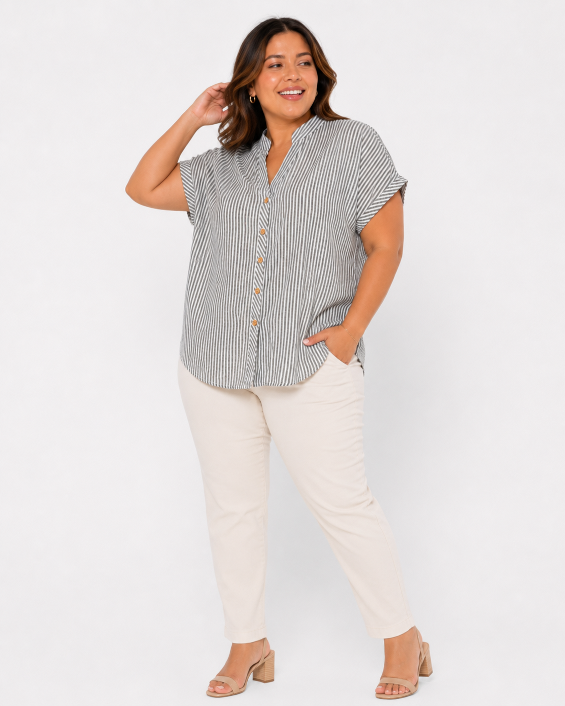 Blusa para mujer plus size casual - Imagen 7