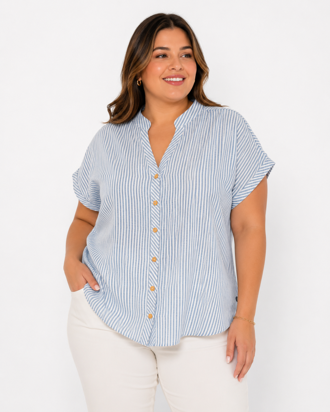 Blusa para mujer plus size casual