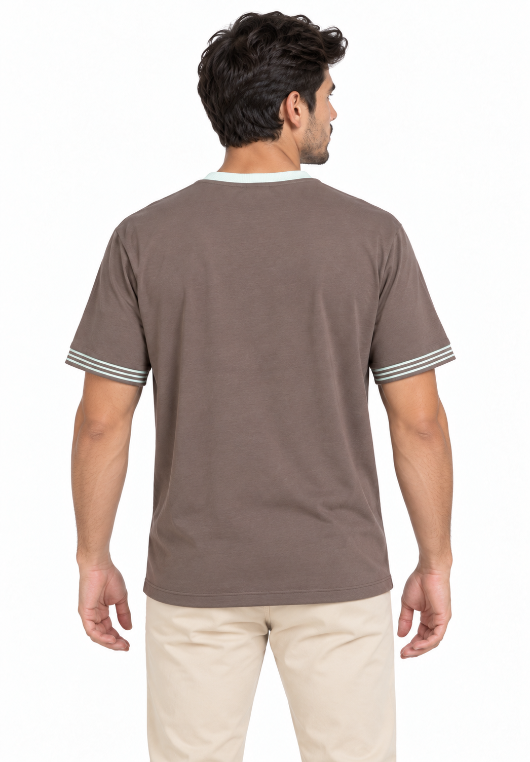 Camiseta para Hombre de Cuello Redondo con Detalle Tipográfico - Imagen 3