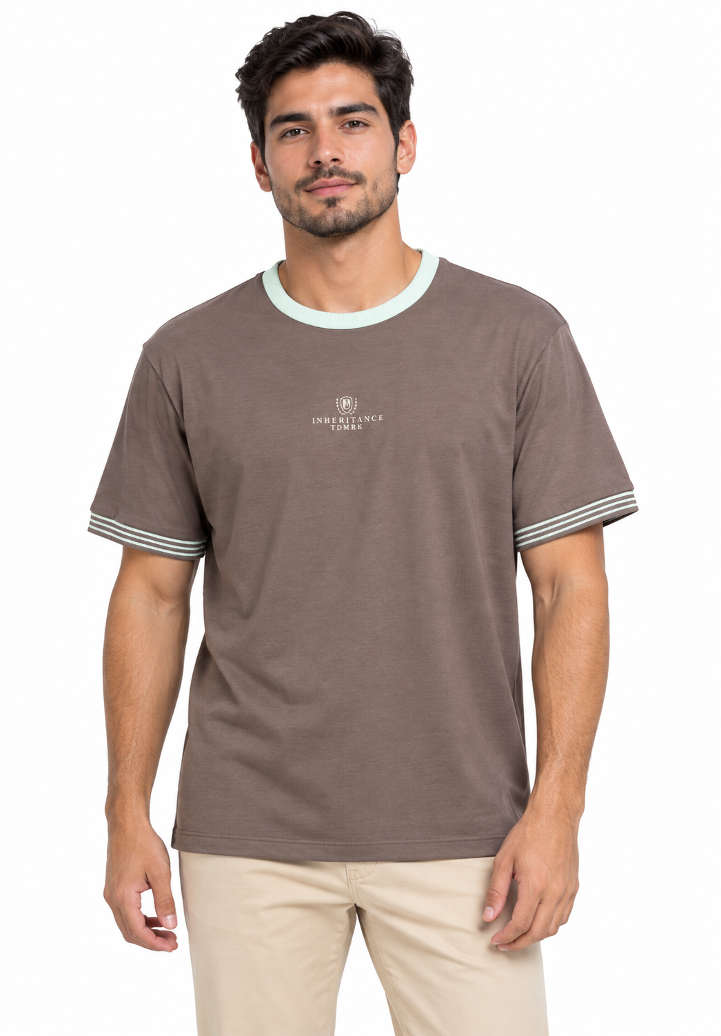 Camiseta para Hombre de Cuello Redondo con Detalle Tipográfico - Imagen 2