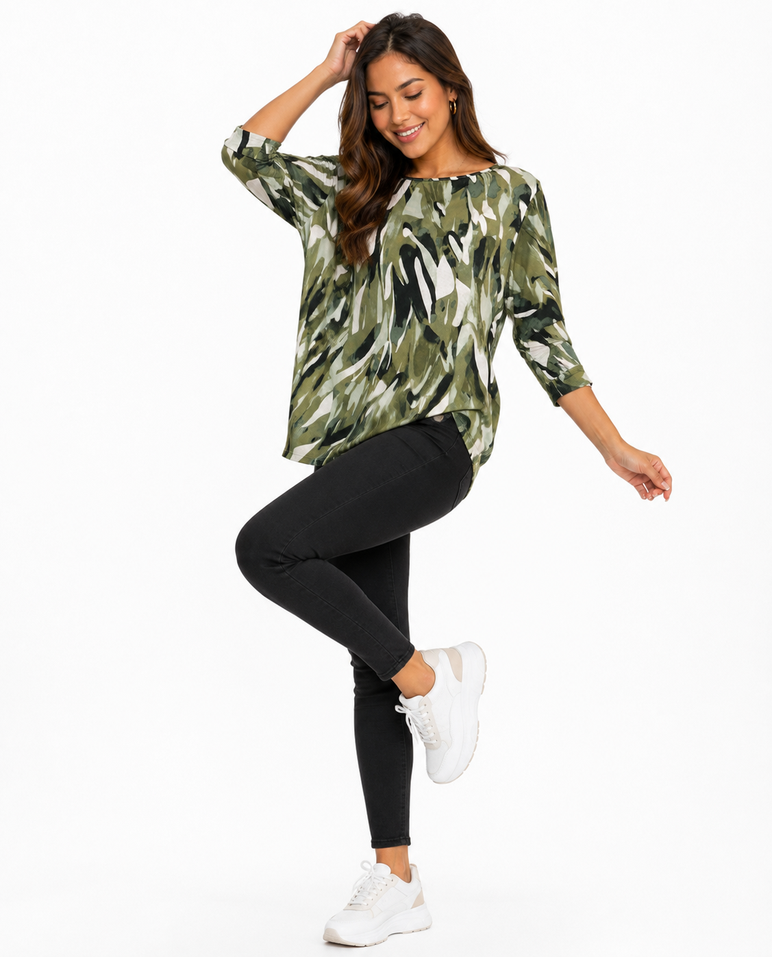 Camiseta mujer manga 3/4 estampada - Imagen 5