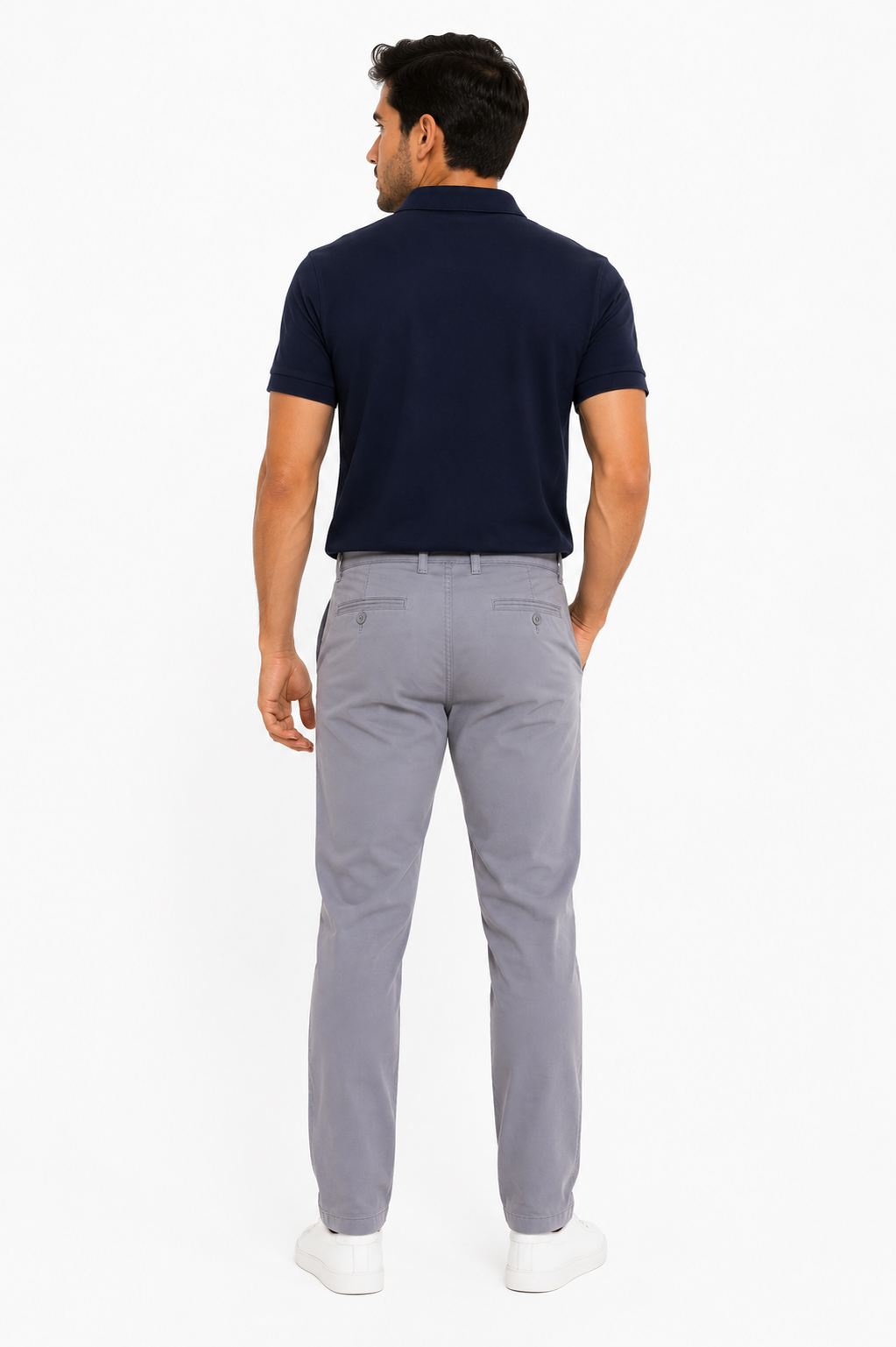 Pantalón hombre unicolor - Imagen 3