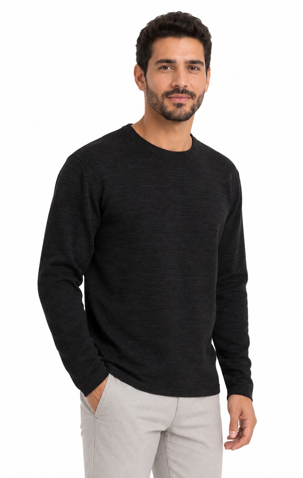 Saco hombre manga larga unicolor