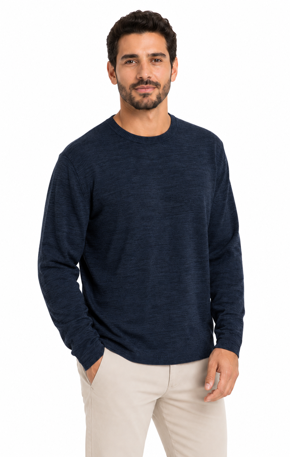 Saco hombre manga larga unicolor - Imagen 4