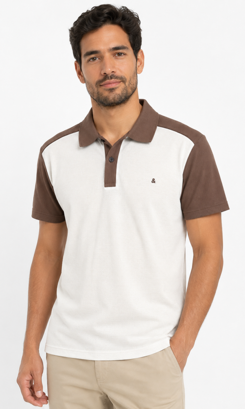 Polo hombre unicolor