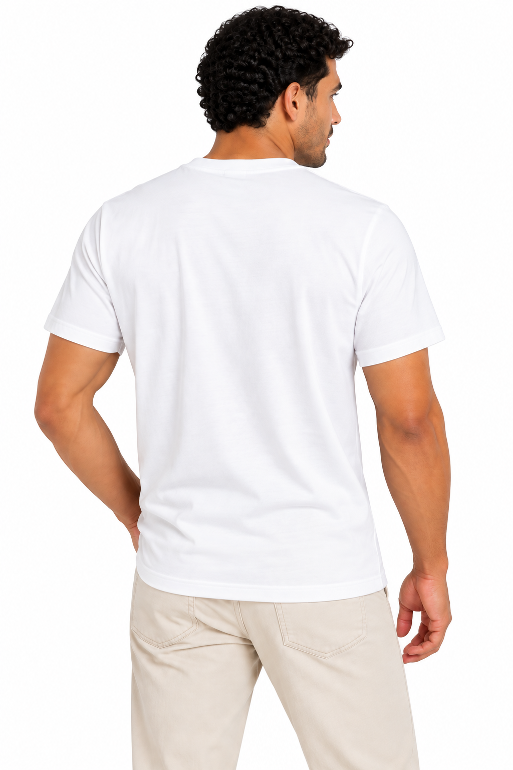 Camiseta para Hombre Estilo Color Block con Franjas Horizontales - Imagen 3