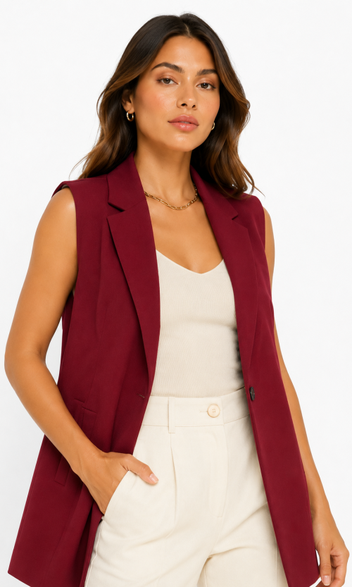 Chaqueta mujer unicolor