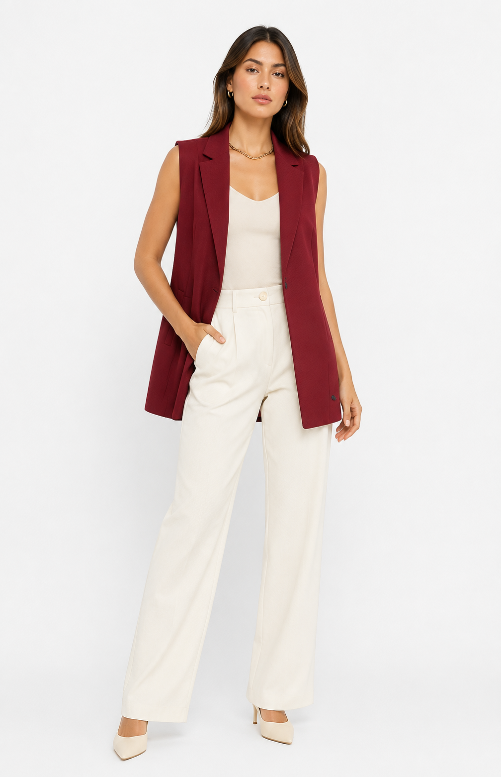 Chaqueta mujer unicolor - Imagen 3