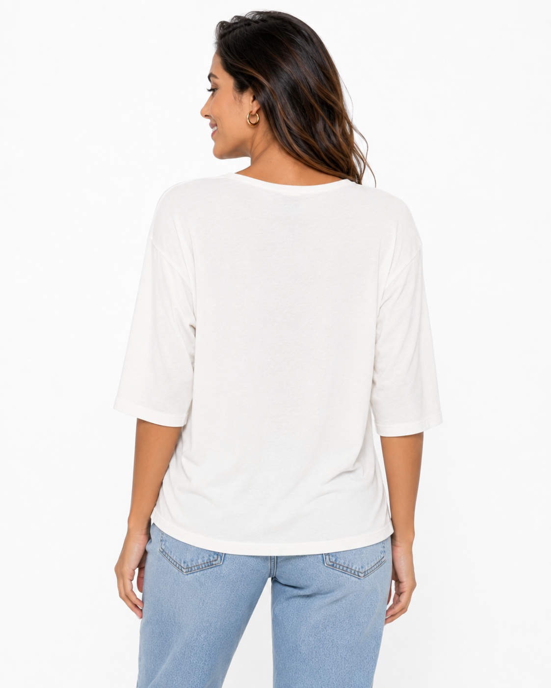 Camiseta mujer manga 3/4 estampada - Imagen 6