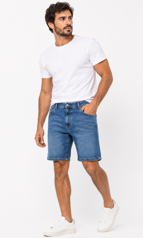 Bermuda hombre unicolor