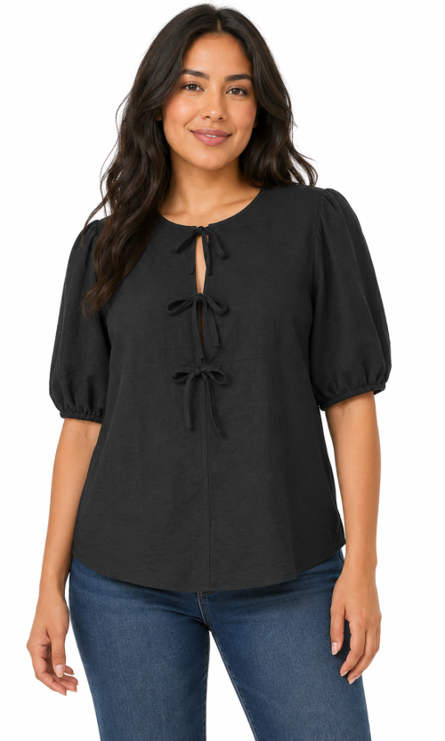 Blusa formal manga corta