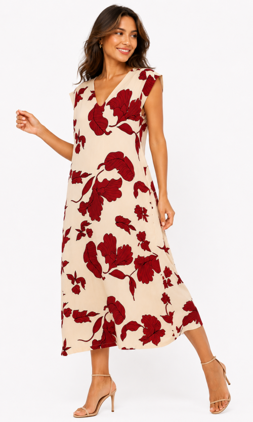 Vestido mujer estampada