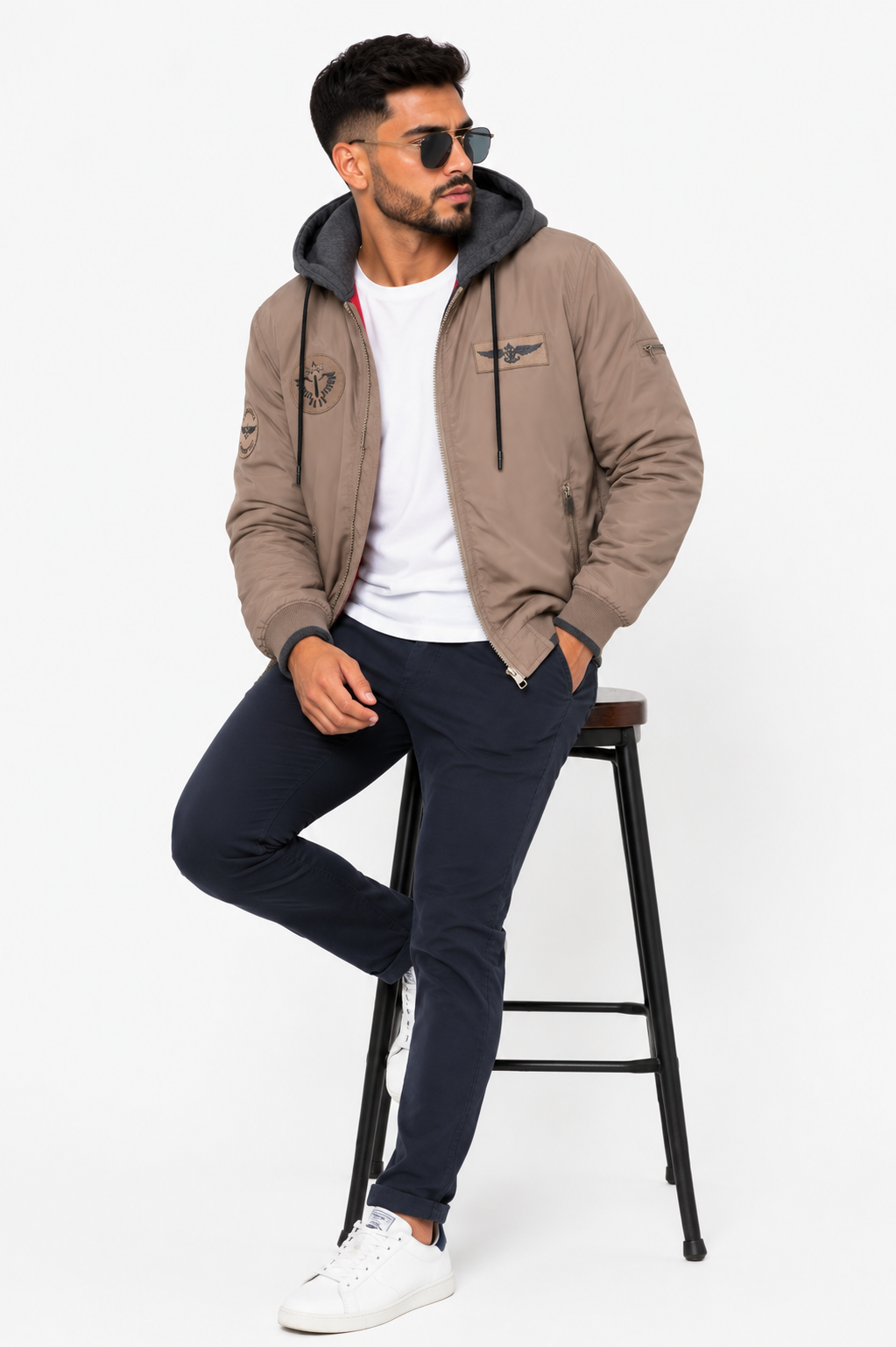Chaqueta hombre unicolor - Imagen 2