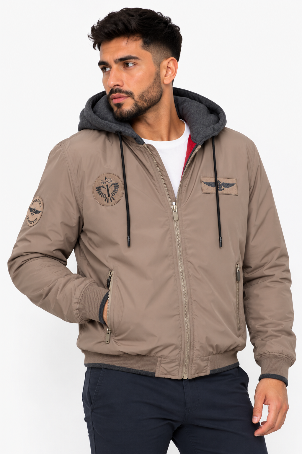 Chaqueta hombre unicolor