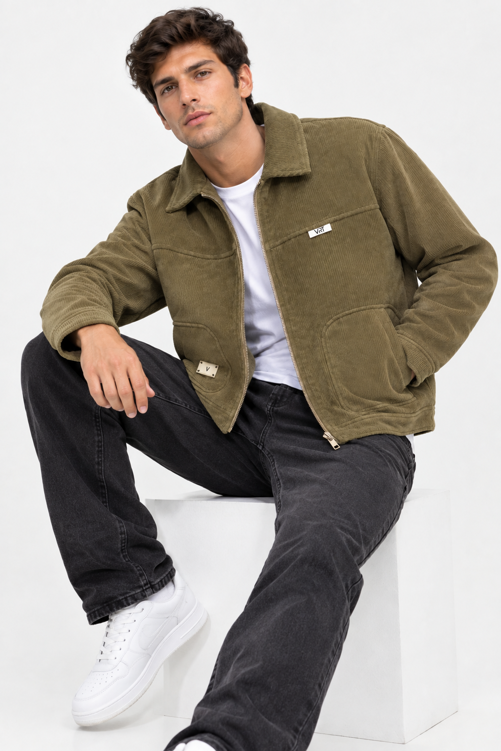 Chaqueta de Pana Negra para Hombre | Chaqueta Casual Urbana - Imagen 5