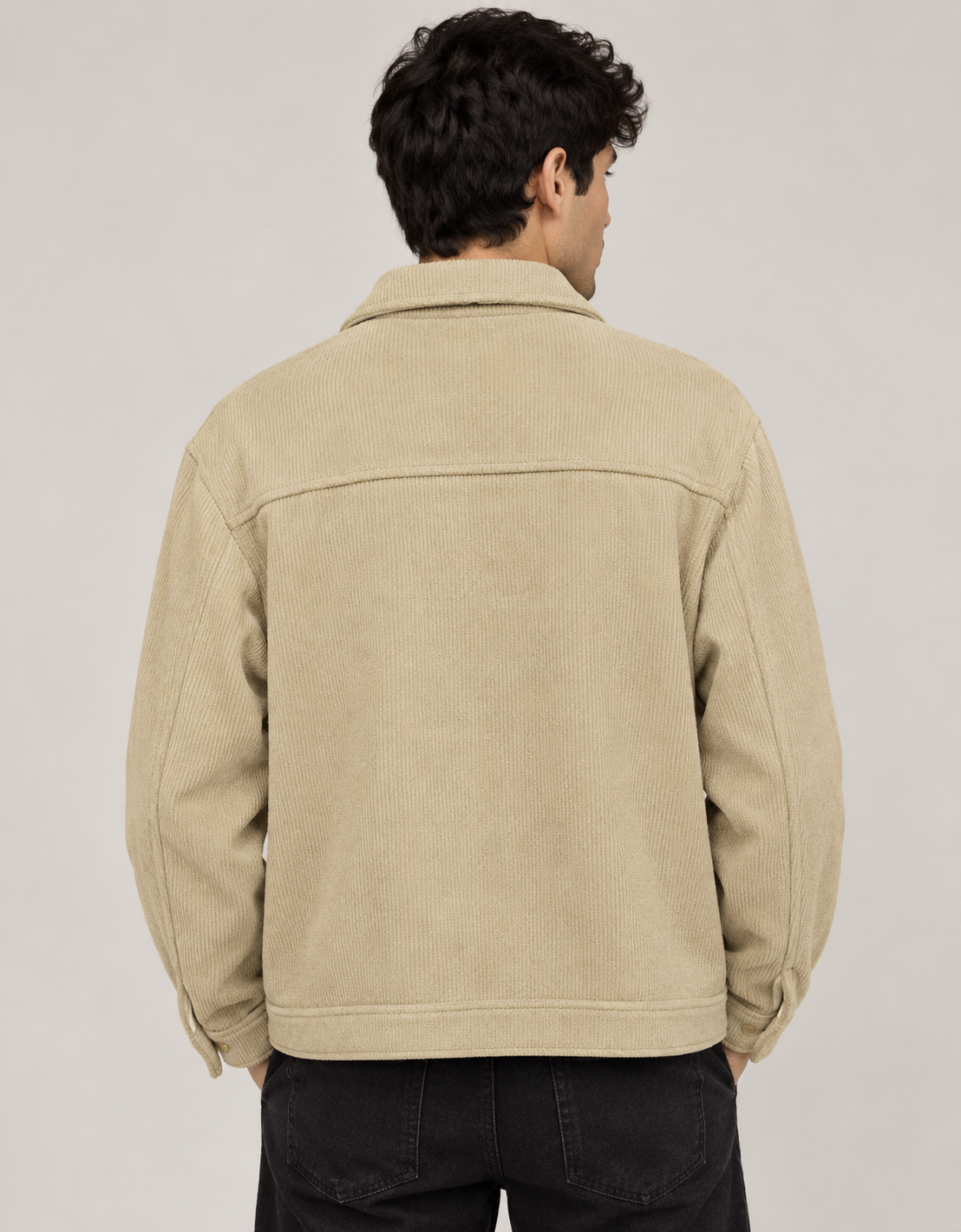 Chaqueta de Pana Negra para Hombre | Chaqueta Casual Urbana - Imagen 9