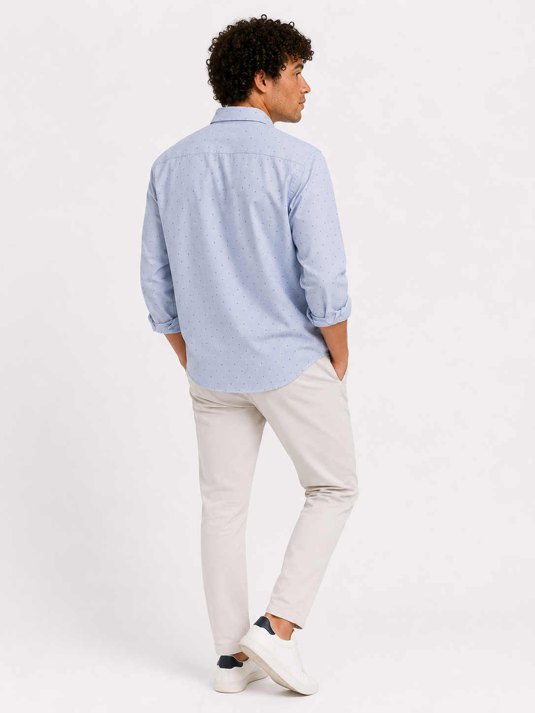 Camisa hombre manga larga estampada - Imagen 3