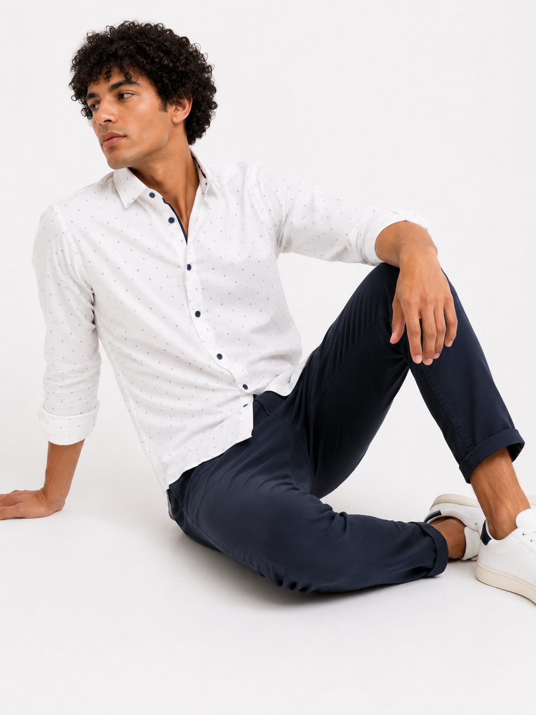 Camisa hombre manga larga estampada - Imagen 5