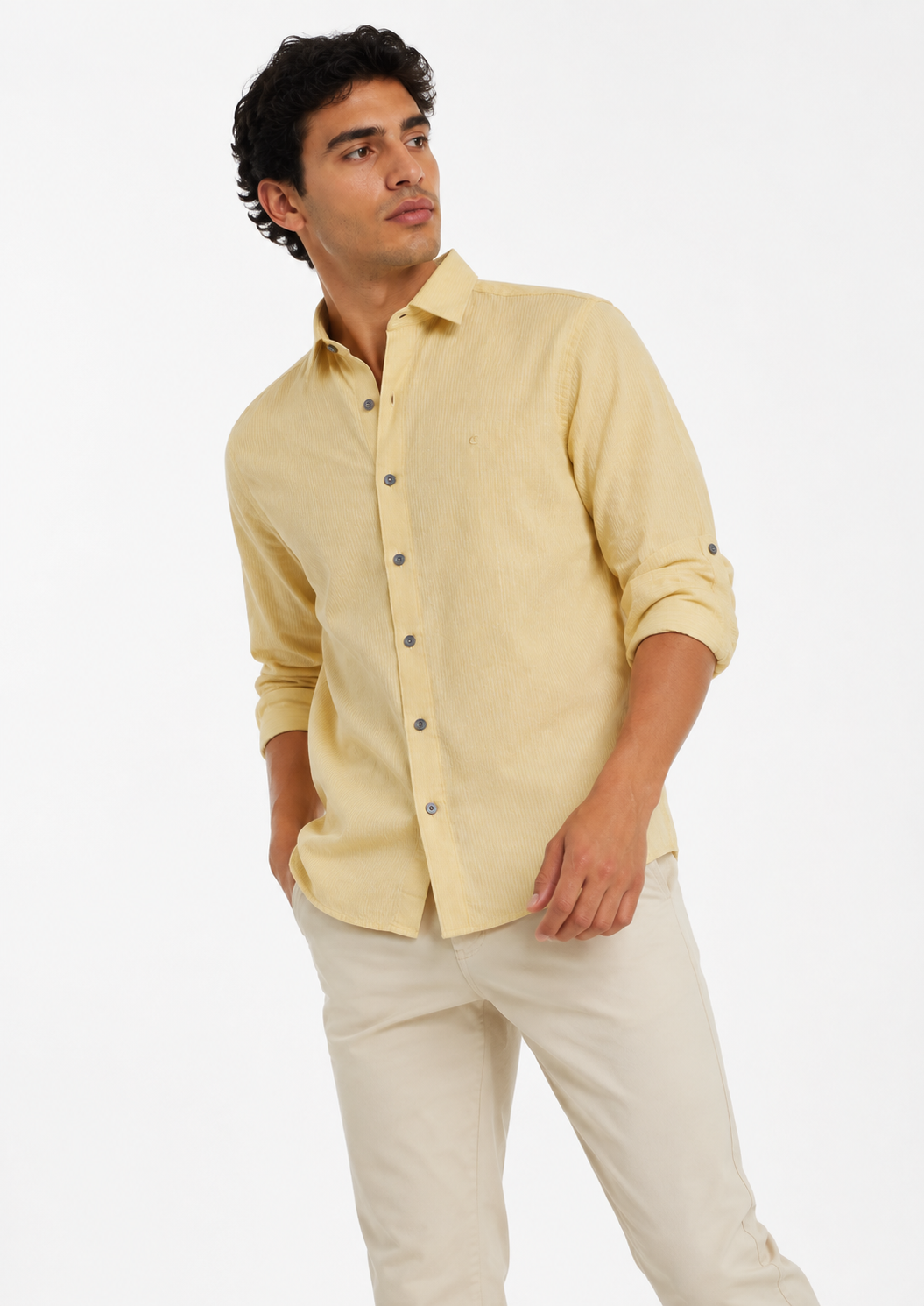 Camisa Manga Larga Hombre Roll-Up - Imagen 7