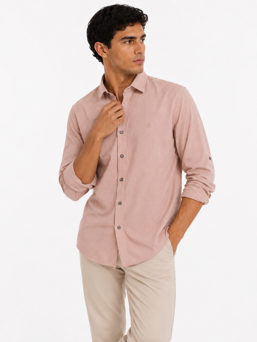 Camisa Manga Larga Hombre Roll-Up - Imagen 4