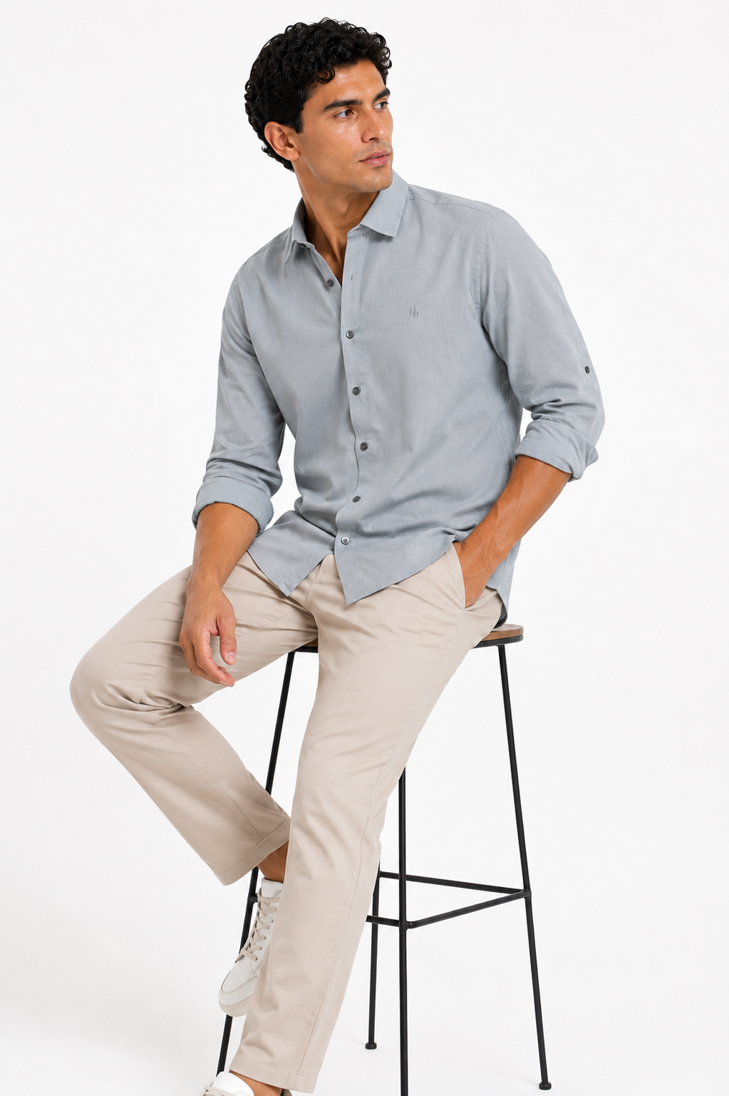 Camisa Manga Larga Hombre Roll-Up - Imagen 2