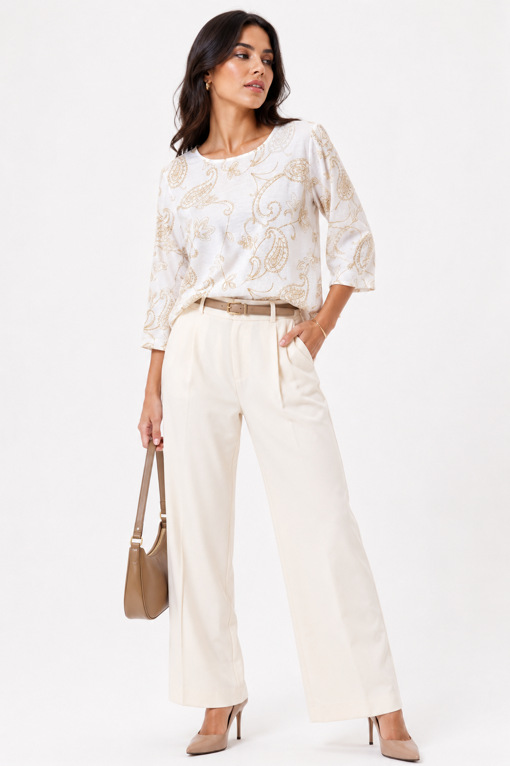 Blusa de Manga Larga con Estampado Paisley - Imagen 6