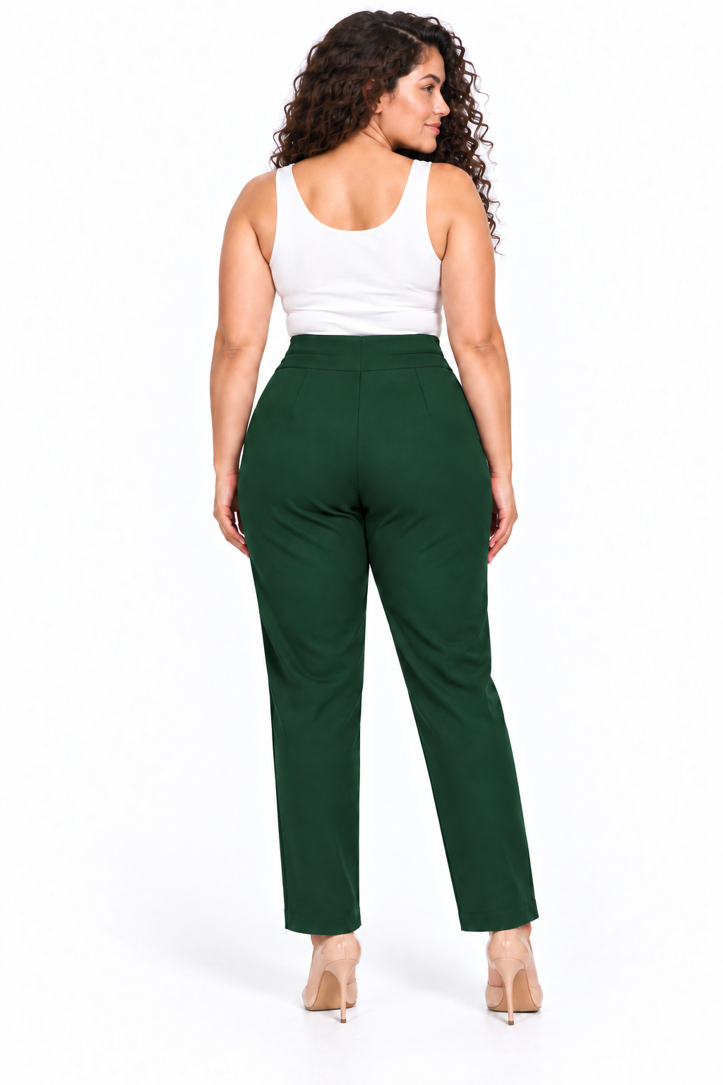 Leggings Plus Size de Tiro Alto con Herraje y Ajuste Elástico - Imagen 6